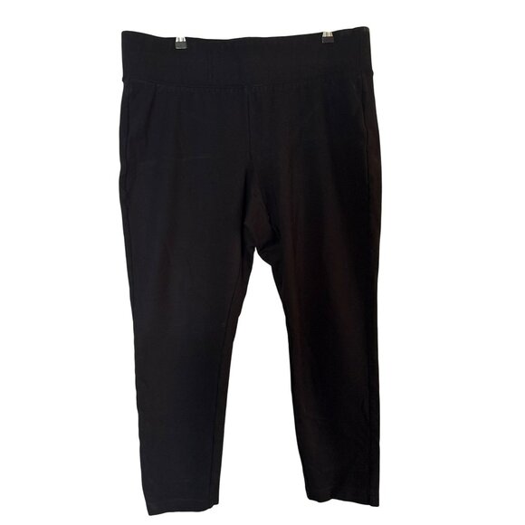 Torrid Black Cropped Pull-On Stretch Pants Size 2R - Picture 1 of 6